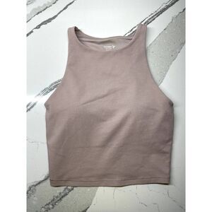 Old Navy Active Power Chill Cropped Workout Top Light Support XS Pale Pink